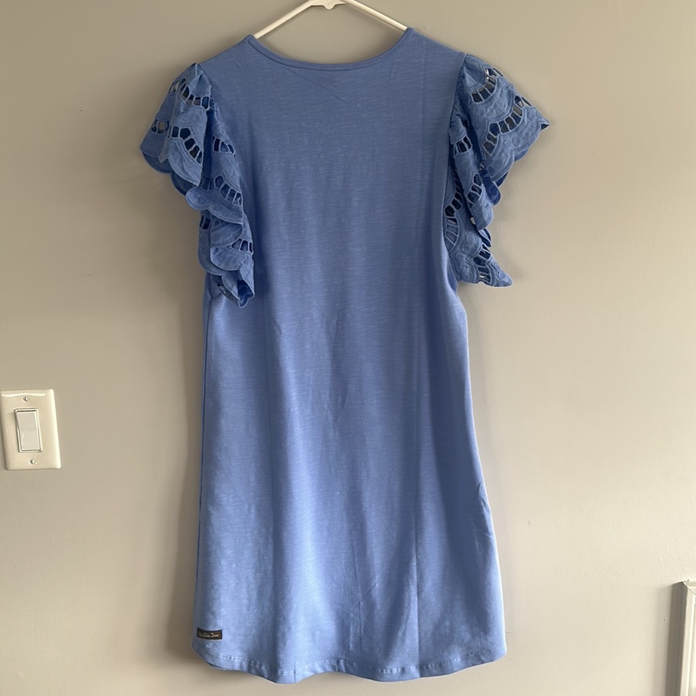 Matilda Jane Lavender Dress with Lace Sleeves - Picture 5 of 7